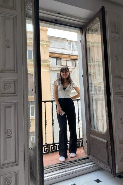 Lulu Rehman in Madrid, Spain Official blogger intern in her apartment